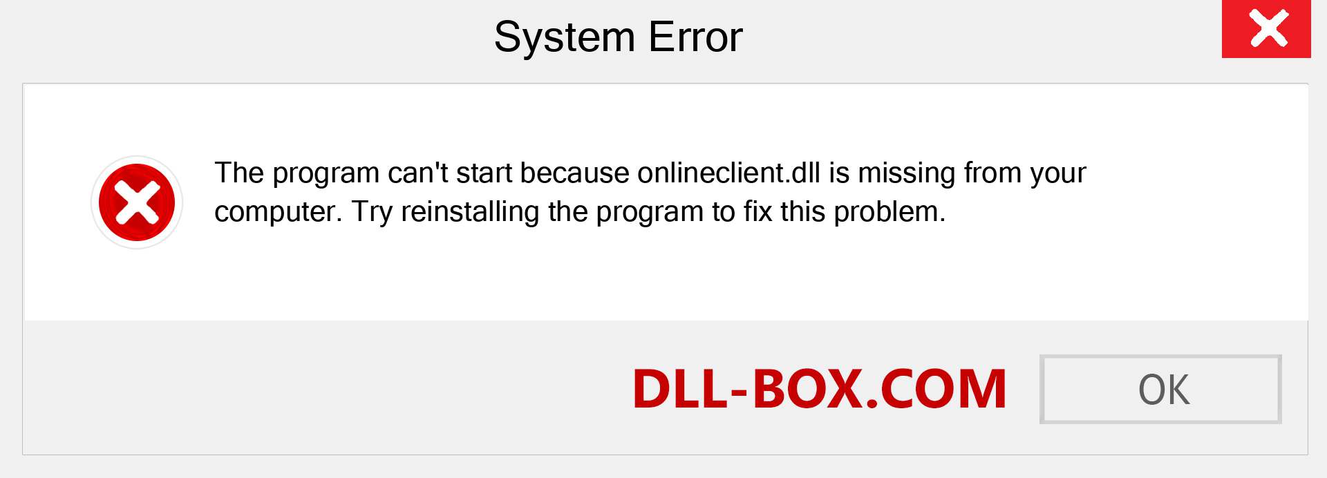  onlineclient.dll file is missing?. Download for Windows 7, 8, 10 - Fix  onlineclient dll Missing Error on Windows, photos, images